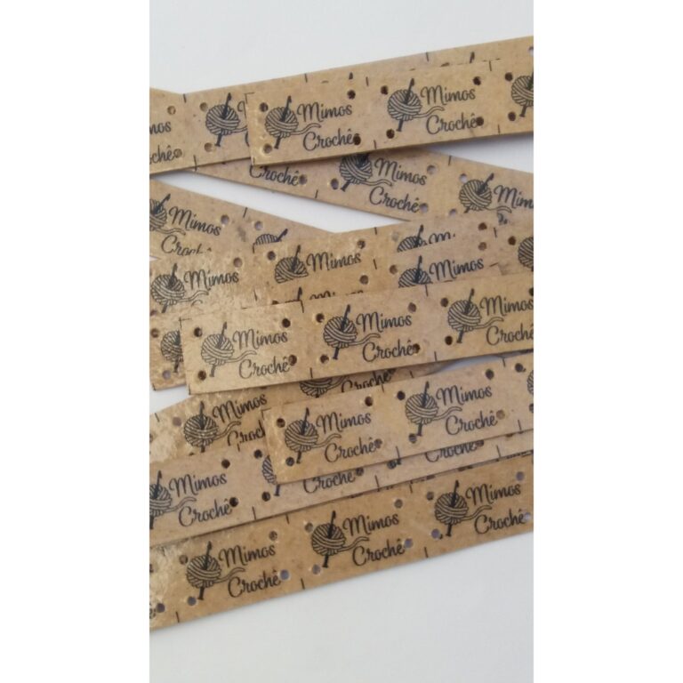 100 ETIQUETAS COURO SINTÉTICO 1,5 X 2,5