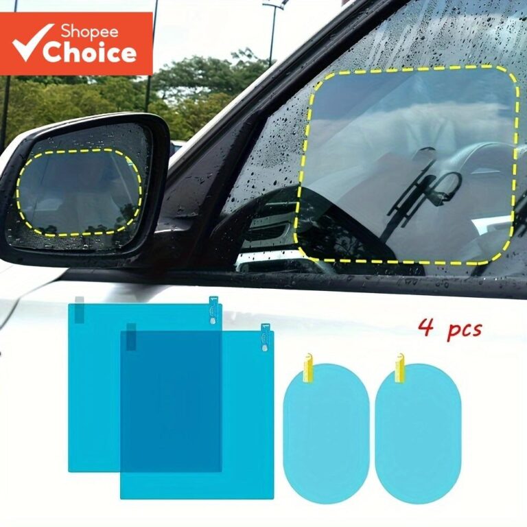 4 Pces Espelho Retrovisor Do Carro E Filme Anti-Ch