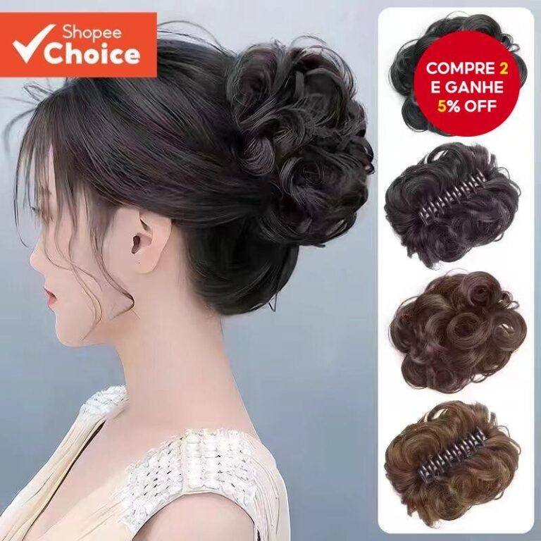 Peruca De Grampo De Cabelo Coreano-Realista De Apa