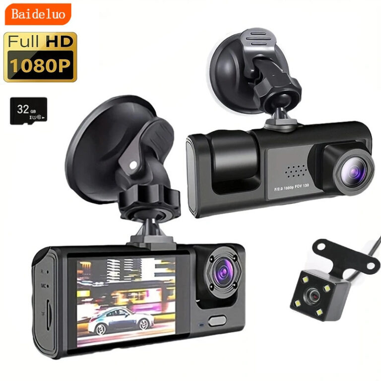 3 Canais Carro DVR HD 1080P 3 Lentes Dentro Do Ve�