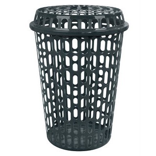 Cesto Telado C/ Tampa 60 Lts Preto
