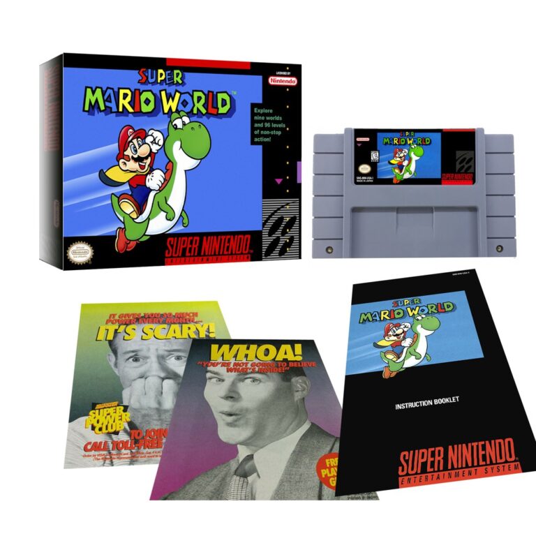 Super Mario World para Super Nintendo com caixa e