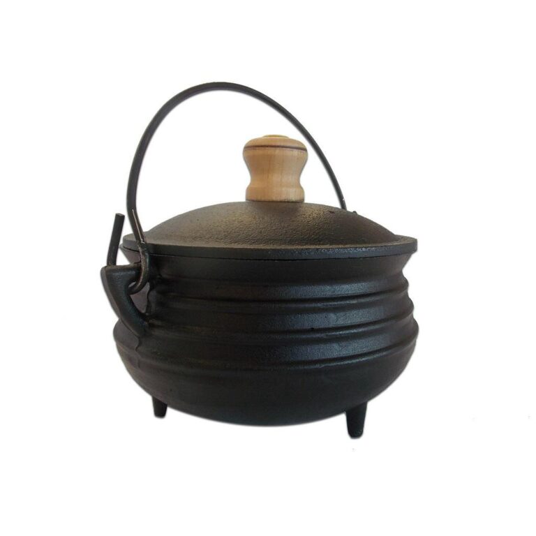 Panela Tripé Ferro Fundido n.04 1,3 lts c/ Tampa 