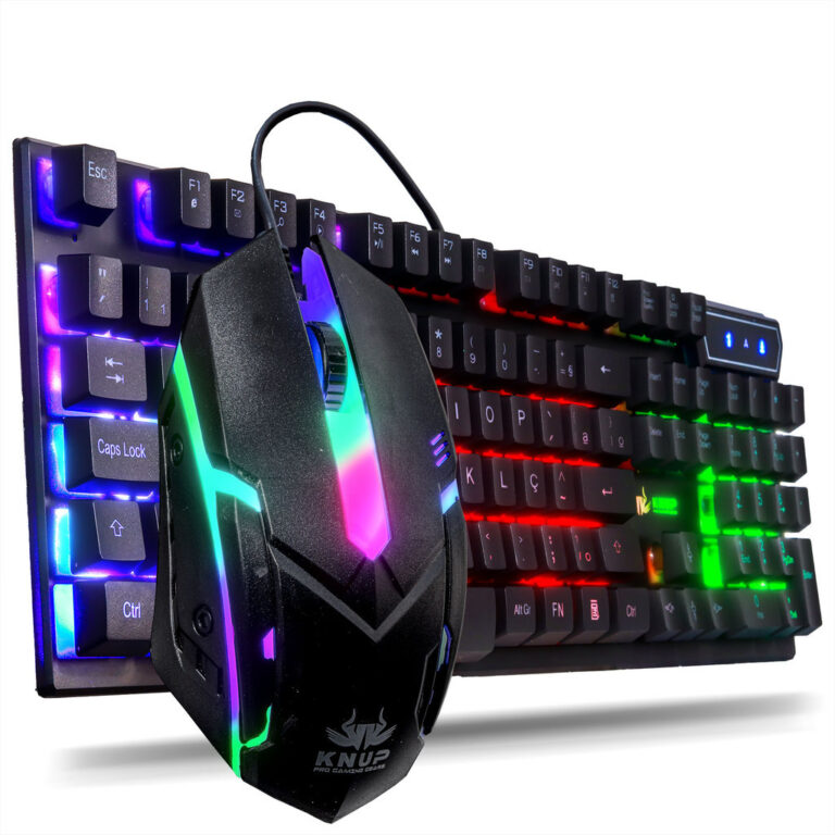 Kit Gamer Teclado Semi Mecânico + Mouse 2400dpi U