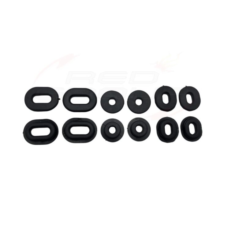 Kit Coxins Borracha Carenagem Nx 150 12 Pçs