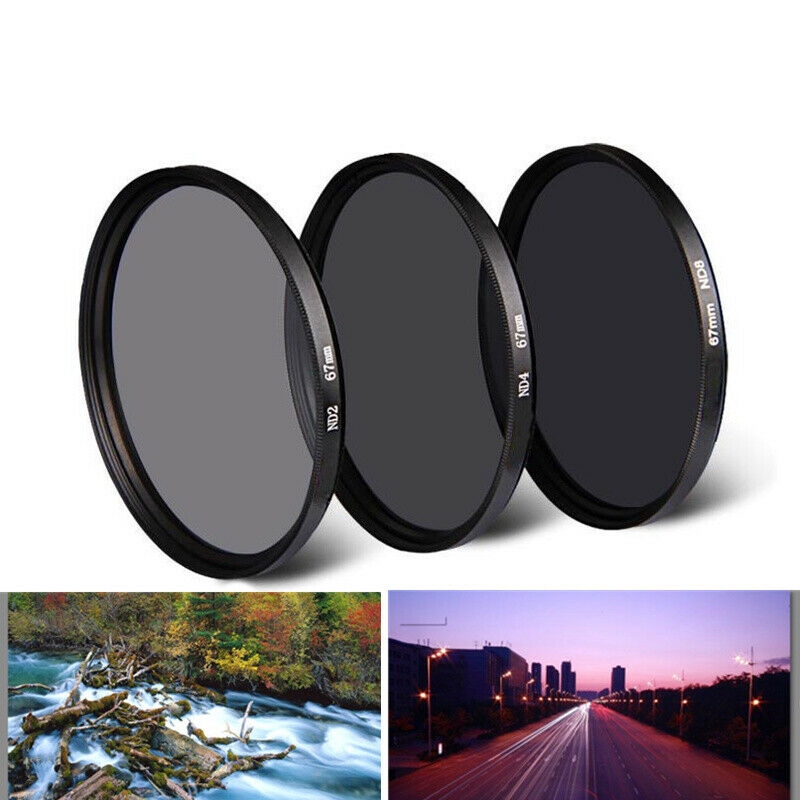 37 / 49 / 52 / 55 / 58 / 67 / 72 / 77 / 82mm De Densidade Neutro Nd 2 4 8 Lente Filtro Para Canon So