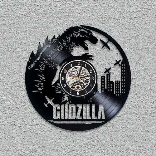 Filme Godzilla 02 – Relógio Disco De Vinil 