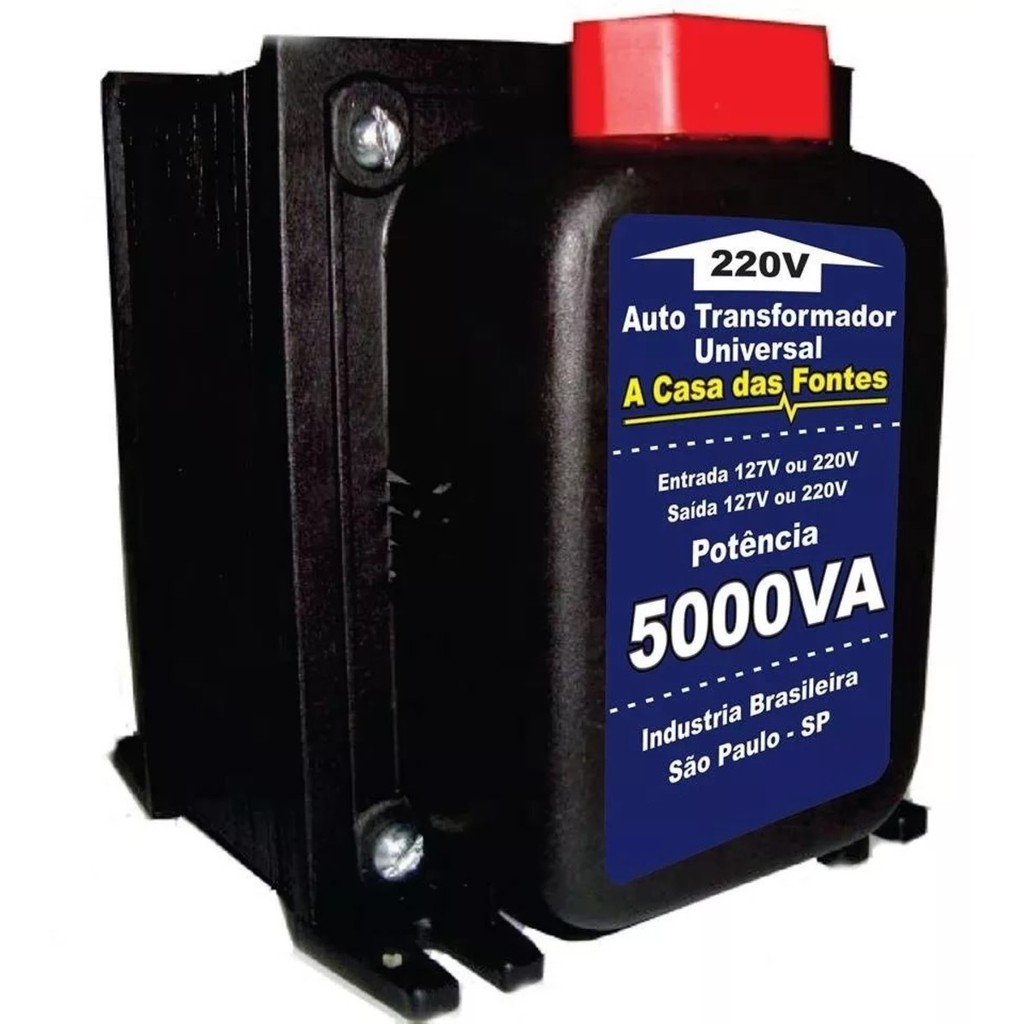 Auto Transformador 5000VA TOMADAS [110 para 220 e/ou 220 para 110]