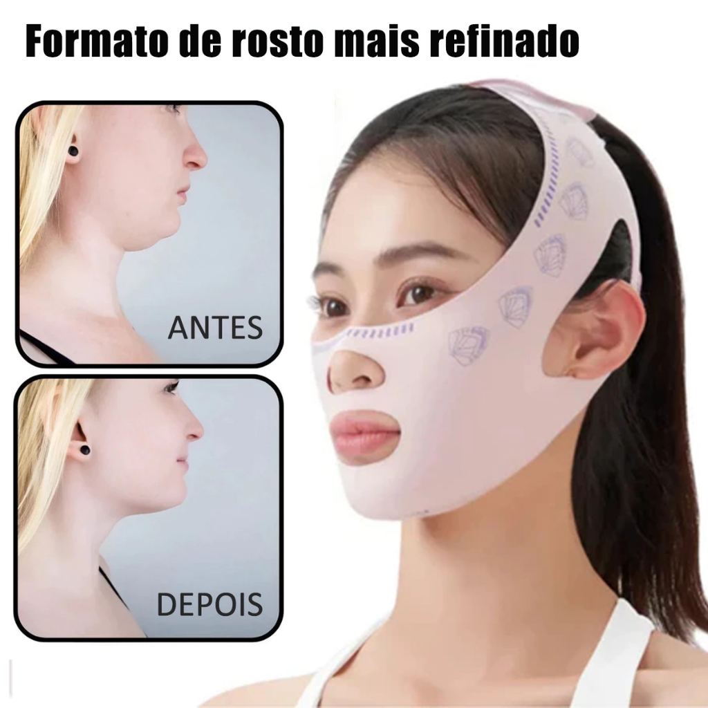 Máscara Modeladora De Contorno Facial-Redução Jowl + Efeito De Elevação Instantânea