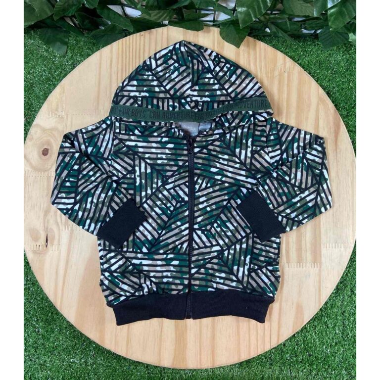 Jaqueta Moletom Camuflada com Capuz