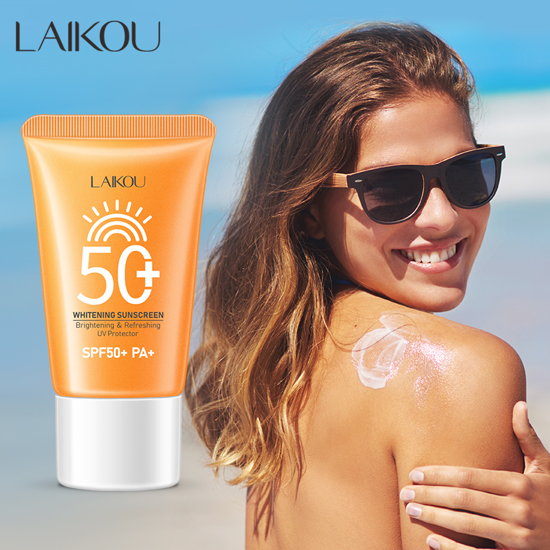 Creme Protetor Solar LAIKOU Clareador, Hidratante, Waterproof, Protetor UV, Fator de Proteção Solar
