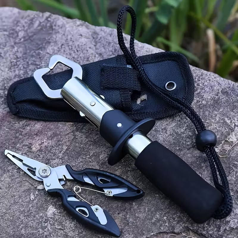 Kit 3/5 Pcs Alicate De Pesca E Ferramentas Multifuncionais Para Os Lábios De Peixe