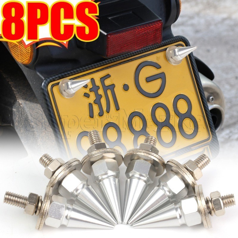 Parafusos Universais De Placa De Licença M6-Fixador Modificado Para Motocicleta De Carro-De Ponta Ro