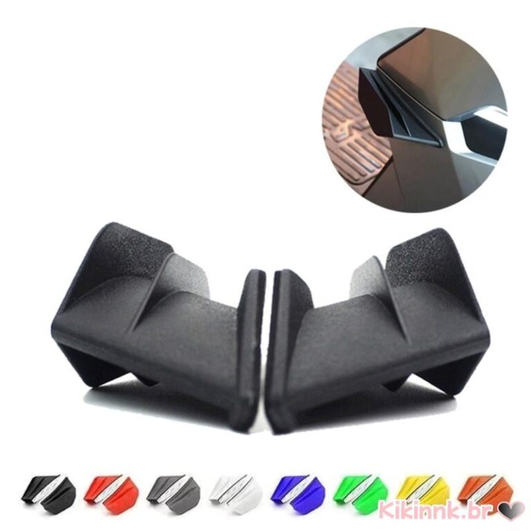 Motocicleta Winglets Kit Asa Aerodinâmica Spoiler
