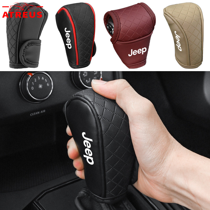 Jeep Alça De Mudança De Carro Capa De Couro Carro Tampa Da Alavanca De Câmbio Para Jeep Renegade Com
