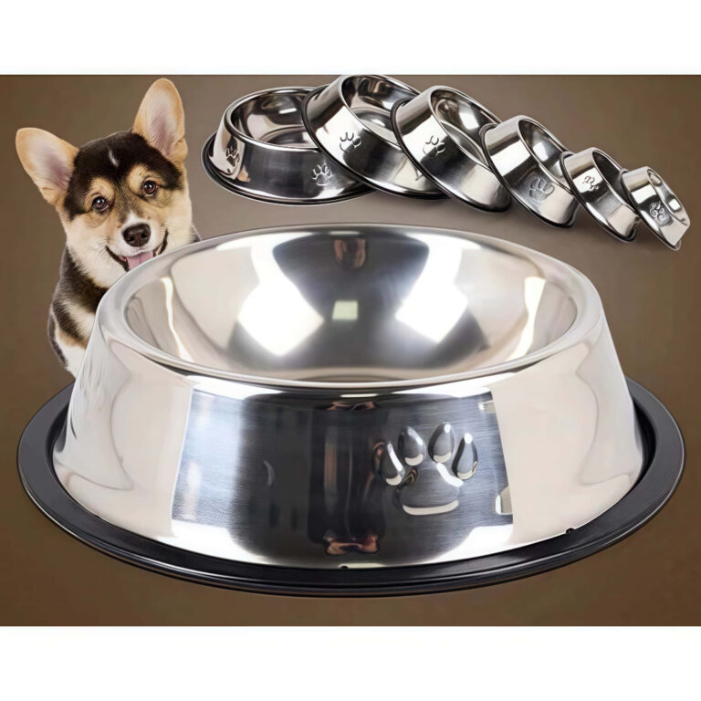 Comedouro Inox Para Câes E Gatos – Pote Com