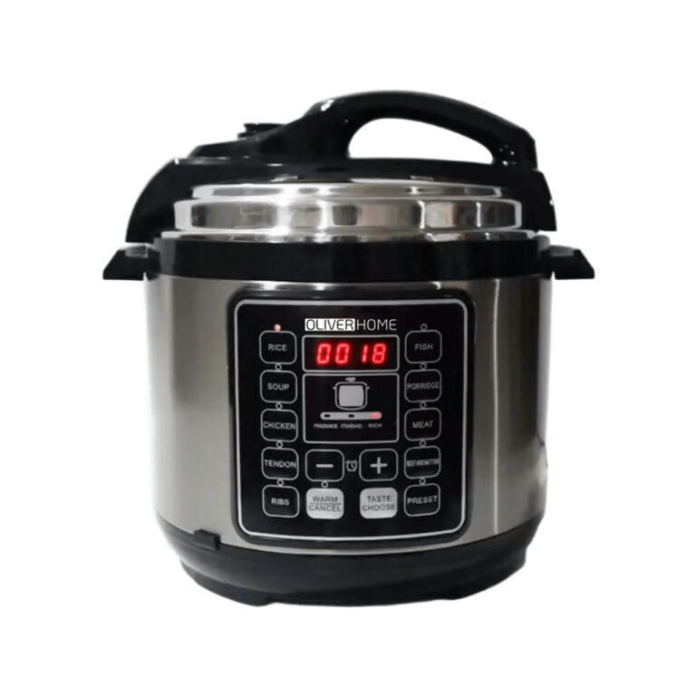 Panela De Pressão Elétrica 6L Inox Preta Digital