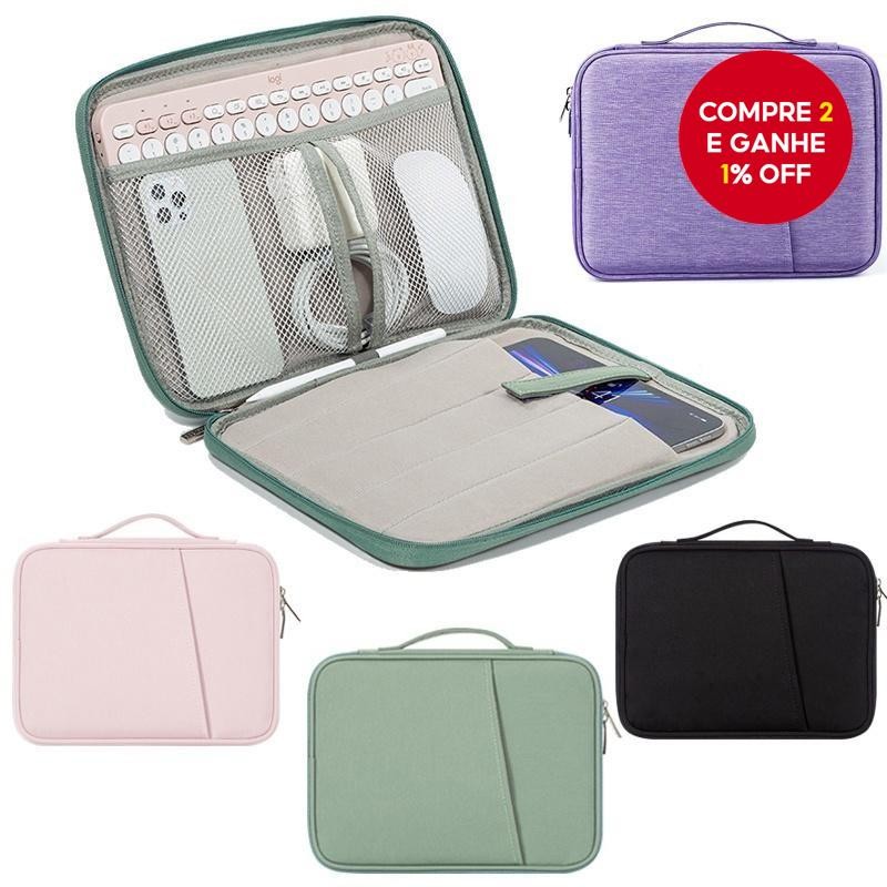 Bolsa Adequada Para iPad , Tablet , Capa Laptop Acolchoada Organizadora Transporte De Mão Negócios ,