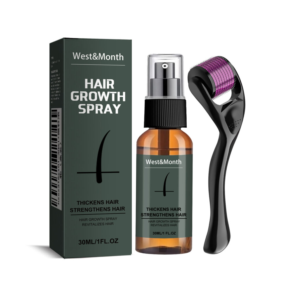 Conjunto de Spray Hidratante para Barba West And Month – Bruma Amaciadora e Iluminadora para Homens,