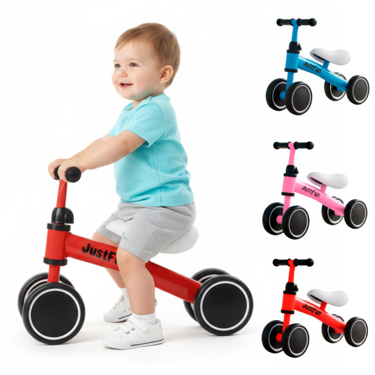 Bicicleta De Equilíbrio Infantil Sem Pedal 4 Roda