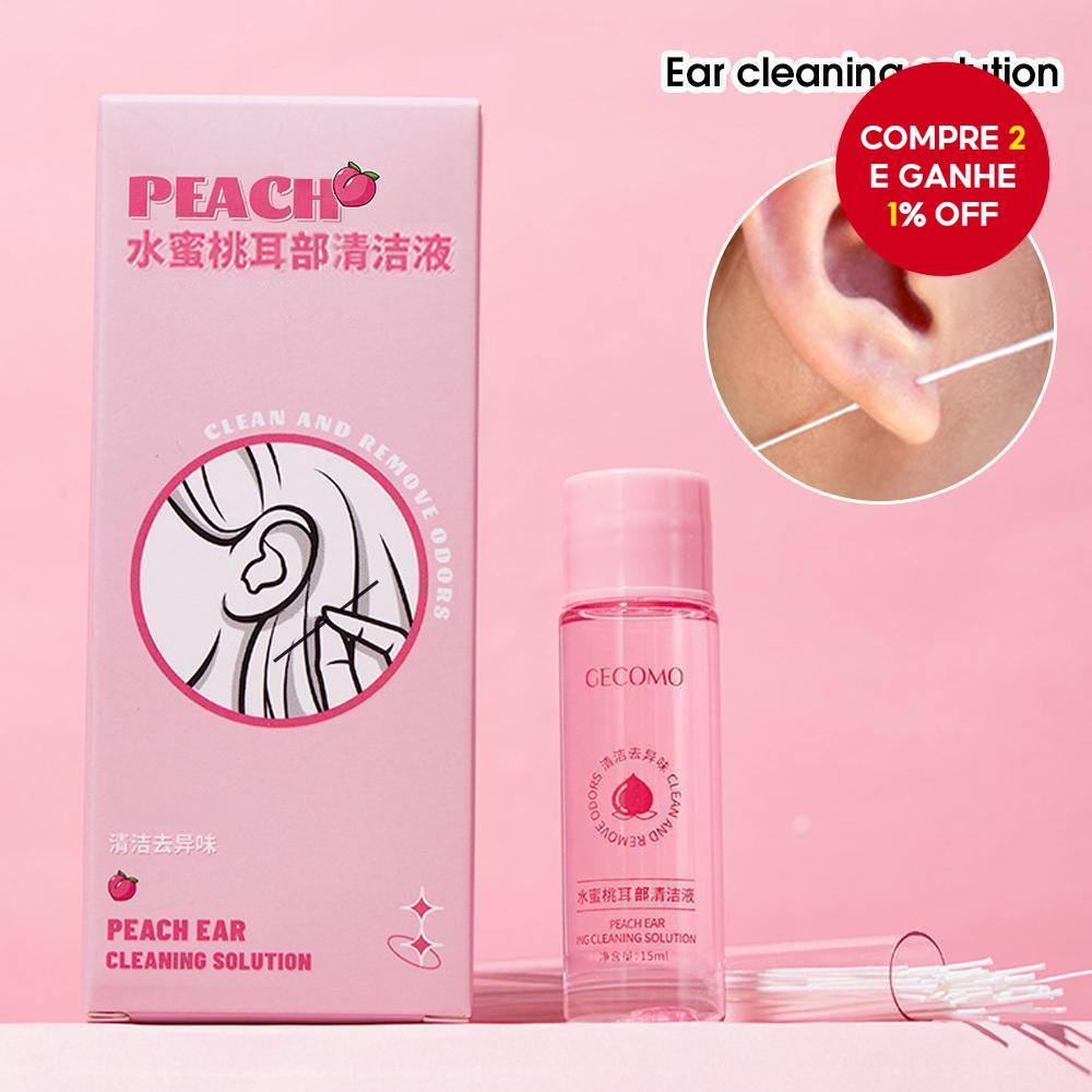 Solução De Limpeza De Orelhas De Pêssego  Conjunto Desodorizante , Antibloqueio , Cuidados Com Pierc