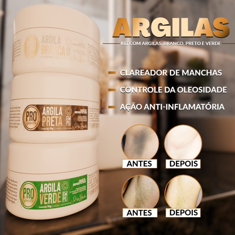 Mascara De Argila Clareador De Axilas e Virilhas A
