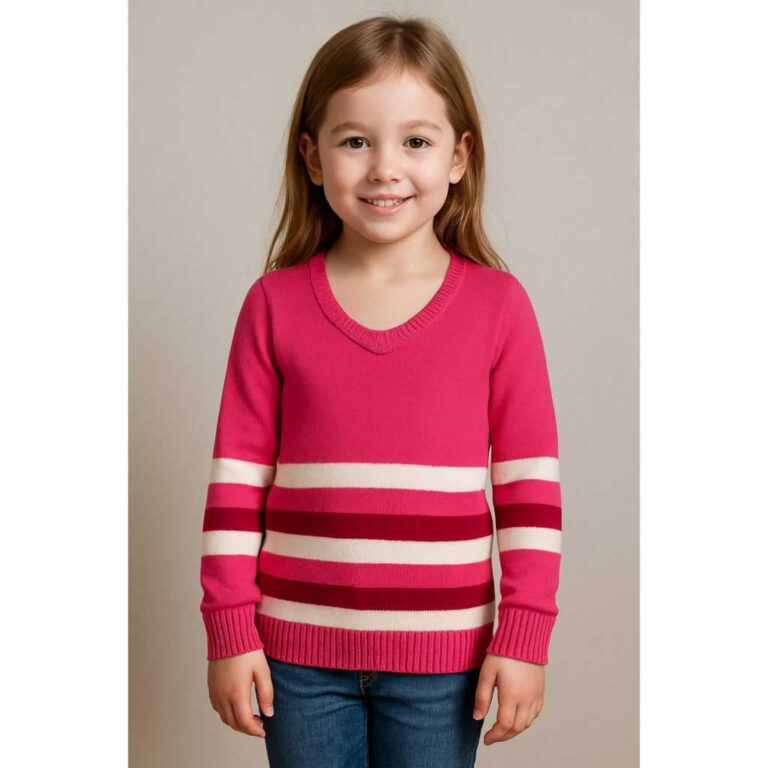 Blusa Tricô (Lã) Sueter Infantil Tamanho 06 Femi
