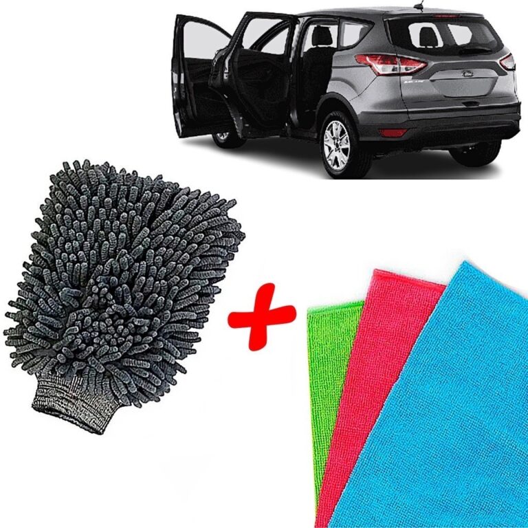 Kit de lavagem de carro, luvas de limpeza de carro