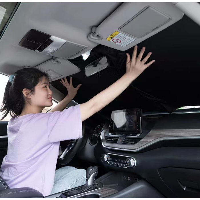 Pára-brisa dobrável para carro, viseira solar, i
