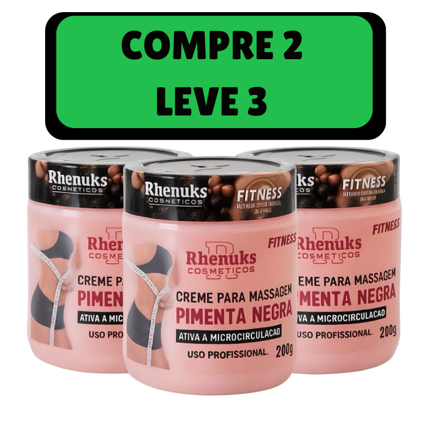 Gel Creme Pimenta Negra – Redutor de Medidas