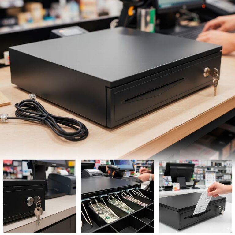 Caixa Registradora com Gaveta de Dinheiro Com Aber
