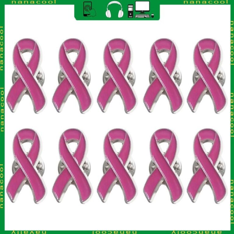 nana 10 Peças Elegante Broche Rosa Conscientizaç