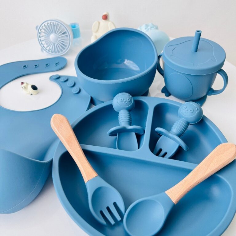 Kit 6 Peças Talheres De Silicone Para Bebês e Cr