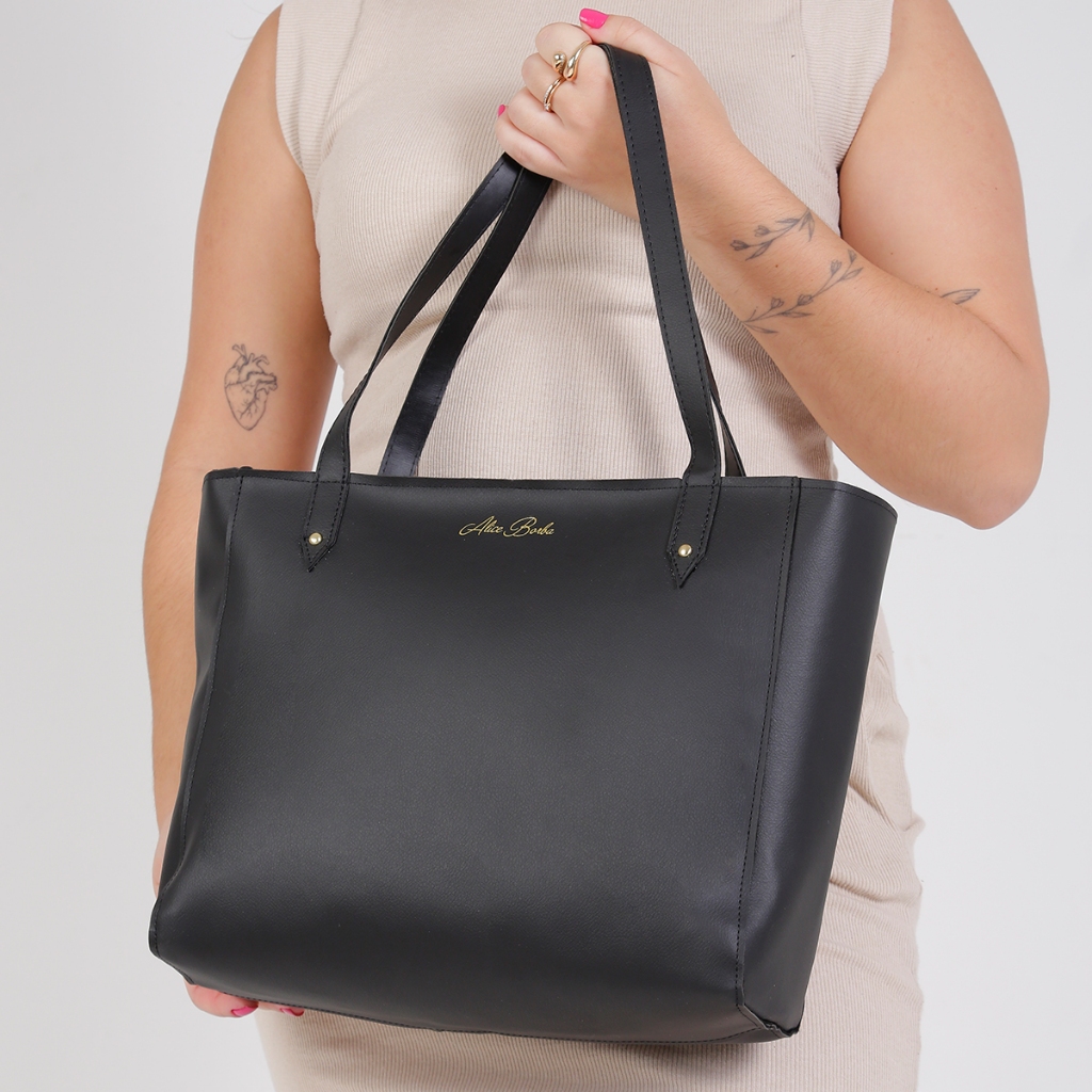 Bolsa London Feminina Tote Grande Elegante com Alça Dupla  Espaçosa e Versátil para o Dia a Dia