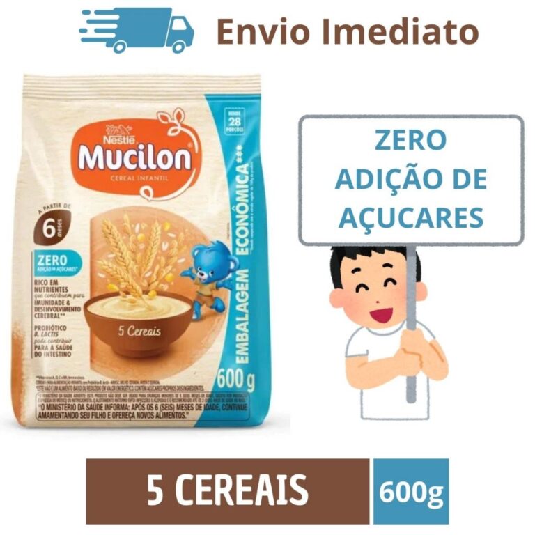 Mucilon Zero Açucar 5 Cereais 600g Nestlé Origin