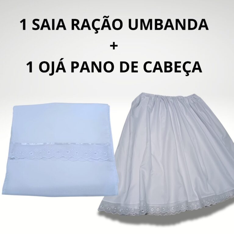 CONJUNTO 1 OJA + 1 SAIA ROUPA RAÇÃO RELIGIOSA DE