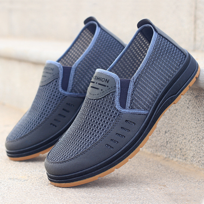 Sapatos Masculinos De Verão Com Malha Respirável E Casuais Para Caminhada