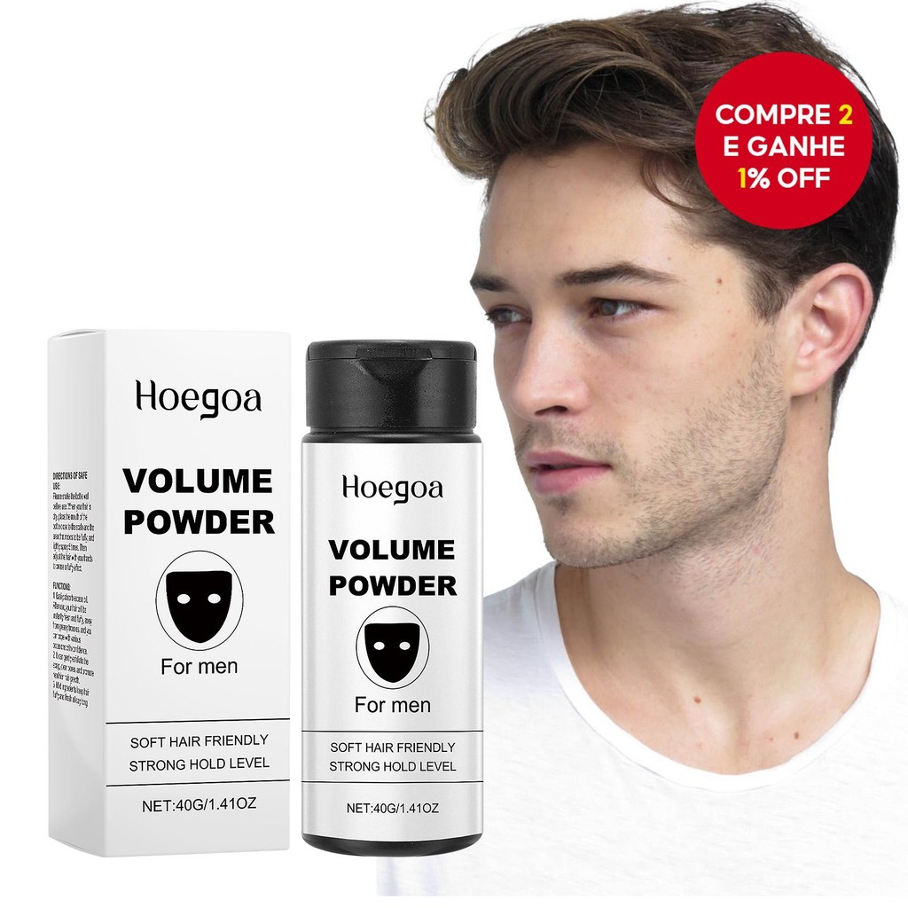 Novo Pó Texturizador BlackMask para Homens, Fácil de Aplicar, Ingredientes 100% Naturais, Forte Fixa