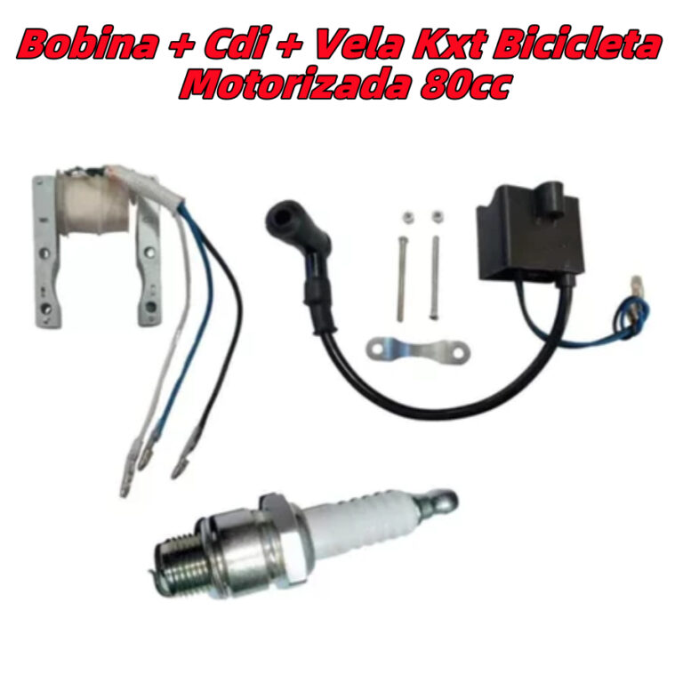 Bobina + Cdi + Vela Kxt Bicicleta Motorizada 80cc