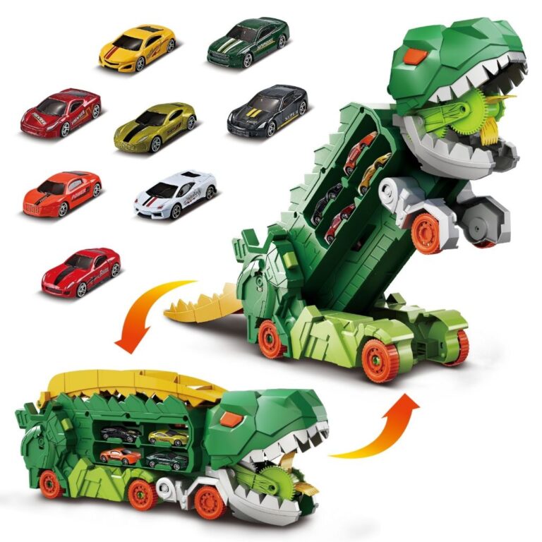 Pista Dinossauro 2 em 1 Caminhão Cegonha Carro Br