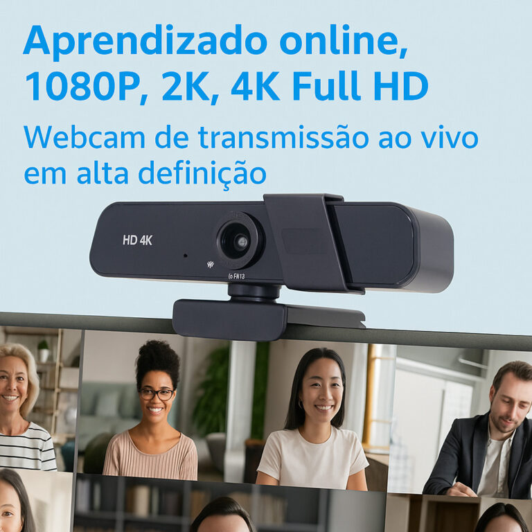 Camera Webcam Usb 4k Hd Com Tampa De Privacidade 3