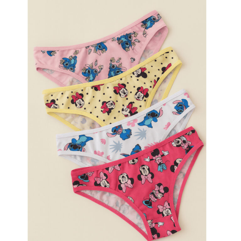 Kit 10 Calcinha Menina Moça Juvenil Estampada Per