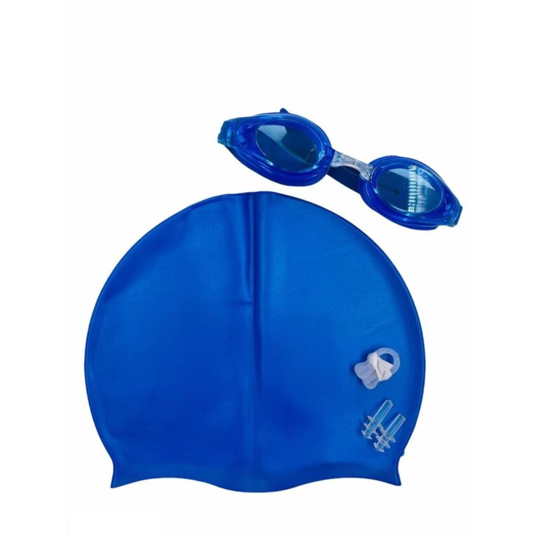 Kit De Natacao com Touca Silicone E Oculos Para jo