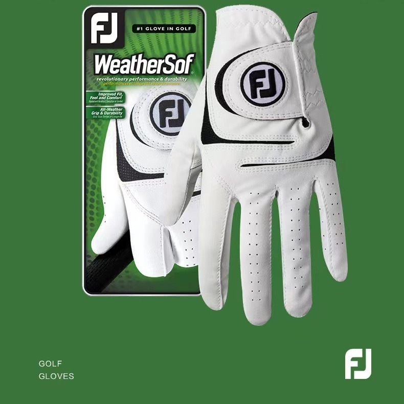 Luvas De Golfe Masculinas De Venda Quente Feitas De Pele De Cordeiro Respirável , Antiderrapantes E