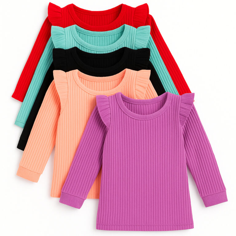 Kit 3 Blusinhas Infantis Femininas Manga Longa Bab