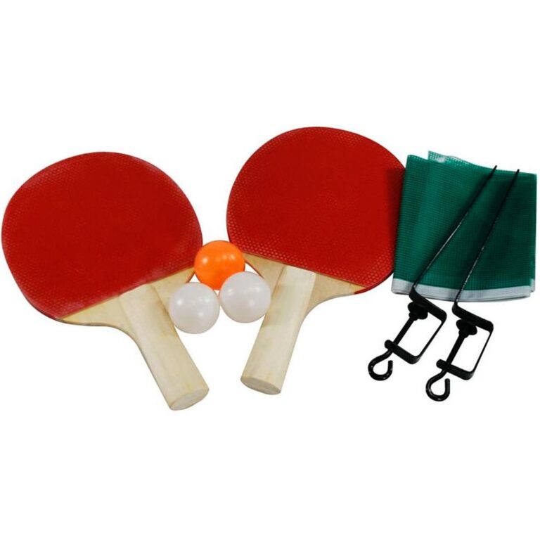 Kit Ping Pong 2 Raquete 3 bolinhas e rede tênis d