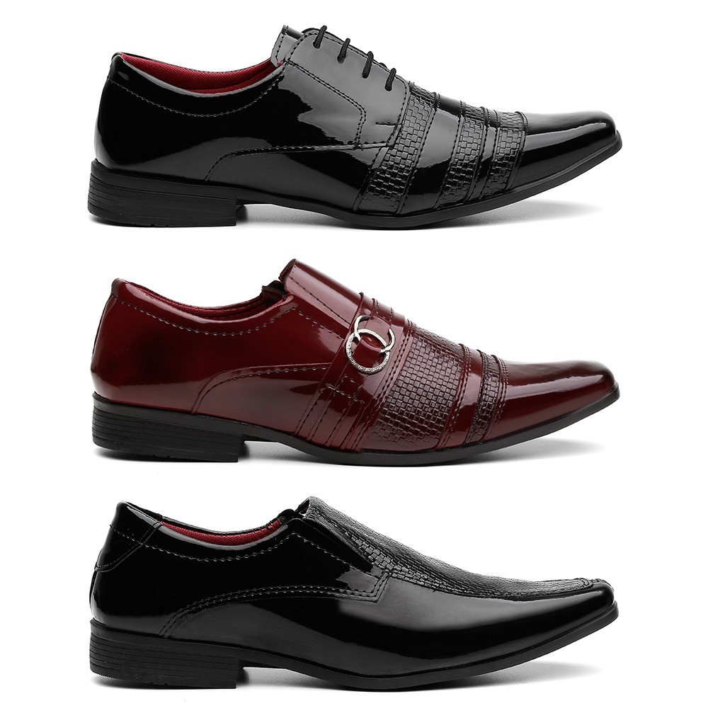 1 Par de Sapato Social Eleganci Masculino Promoção