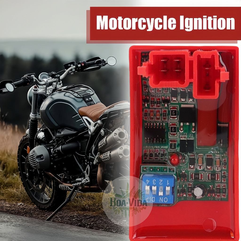 Controle De Ignição Da Motocicleta Motor De Alto Desempenho 6 Pinos Ajustável CG125 AKT125 FT125 RX1