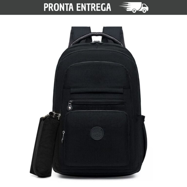 Mochila Escolar Feminina Kit + Estojo  Reforçada 