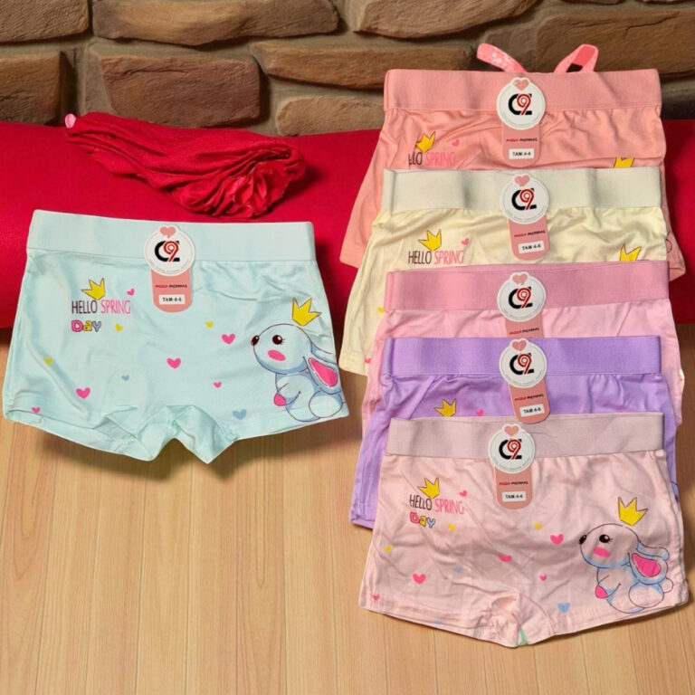 Kit com 02/05/10 Calcinha Importada Shortinho Infa